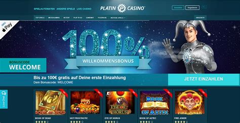 platin casino willkommensbonus deutschen Casino